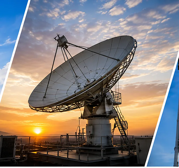 Antena de comunicação por satélite VSAT