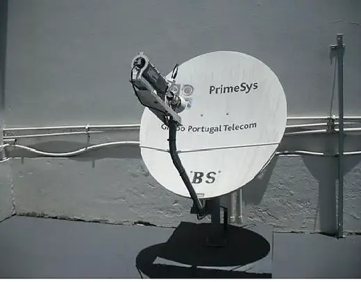 Antena VSAT rooftop — instalação VSAT NOOP